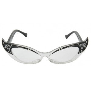 Fancy Black Cat Eye Glasses