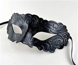 Leather Venetian Tattoo Embossed Mask