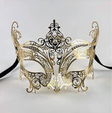 VENETIAN MASK LASER CUT METAL – CATWOMAN GOLD