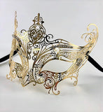 VENETIAN MASK LASER CUT METAL – CATWOMAN GOLD