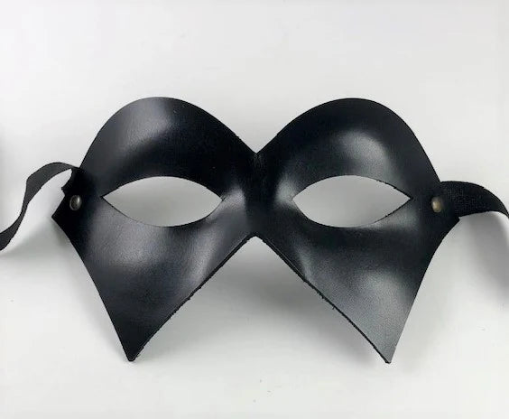 Colombine Leather Punti Eye Mask
