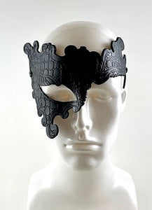 Leather Venetian Gothic Phantom of the Opera Embossed Mask