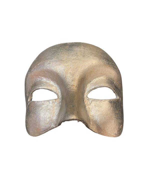 Venetian Mezzo Volto – Aged Silver Leaf