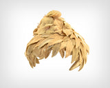1950s Hat / 1950s Velvet Ivory Leaf & Flower Hat