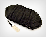 1940s Cordé Purse / 1940s Black Cordé Oversized Clutch with Lucite Pull