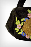 1930s Crochet Purse / 1930’s Black Crocheted Silk Hand-Beaded Belgian Handbag