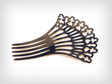 1930s Comb / 1930’s Black Celluloid & Rhinestone Comb / Vintage Mantilla