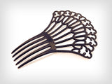 1930s Comb / 1930’s Black Celluloid & Rhinestone Comb / Vintage Mantilla