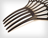 1930s Comb / 1930’s Black Celluloid & Rhinestone Comb / Vintage Mantilla
