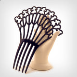 1930s Comb / 1930’s Black Celluloid & Rhinestone Comb / Vintage Mantilla