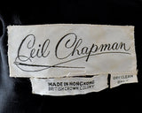 1960s Ceil Chapman Dress / 1960’s Metallic Party Dress / Paisley Dress / Size Small