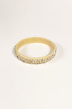 1950s Rhinestone Bracelet / Resin Bangle / Vintage Costume Jewelry