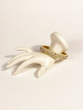1950s Rhinestone Bracelet / Resin Bangle / Vintage Costume Jewelry