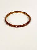 1930s Rhinestone Celluloid Bracelet / Celluloid Bangle / Rhinestone Spacer