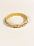 1950s Rhinestone Bracelet / Resin Bangle / Vintage Costume Jewelry