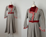 Victorian Suit / Late 1800s Winter Suit / Victorian Skirt and Jacket / Antique Outfit / Size Small