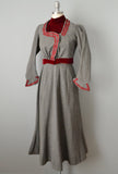 Victorian Suit / Late 1800s Winter Suit / Victorian Skirt and Jacket / Antique Outfit / Size Small