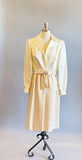 1960's Kiki Hart Dress / Silk Satin Faux Wrap Dress / 60s Two-toned Dress /  Size Medium