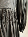 1960's Custom Couture Black Chiffon Dress / Mary Gleason for Bergdorf Goodman /  60's Black Chiffon Gown / Size Large