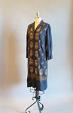 1960s Alfred Shaheen Dress / 60s Shaheen Dress / Border Print Dress / Screen Printed Dress / Size Medium - Size Large