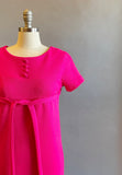 1960s Knit Dress / Jonathan Logan Dress / 1960s Mod Dress / Size Small