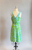 1960s Mod Dress / 60s Day Dress / 1960s GoGo Dress / 60s Mini Dress / Size Extra Small / Size Small