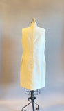 1960's Ivory Suit / 60's Sheath Dress and Matching Jacket / Short Wedding Dress / Silk and Mohair Dress Set / Size Large/ Size XL