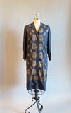 1960s Alfred Shaheen Dress / 60s Shaheen Dress / Border Print Dress / Screen Printed Dress / Size Medium - Size Large
