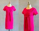 1960s Knit Dress / Jonathan Logan Dress / 1960s Mod Dress / Size Small
