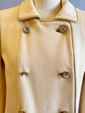 1960's Amen Wardy Coat / 1960s Designer Coat / Vintage Dress Coat / Evening Coat / 60's Coat / Size Small Size Medium