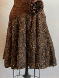 1980s Party Dress / Strapless Dress / Lilli Rubin Dress / 80s Cocktail Dress / Size Small