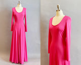 Lilli Diamond Dress / 1970s Maxi Dress / 1970s Hostess Gown / Size Large