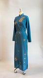 1960s Cheongsam Dress / Vintage Cheongsam/ Vietnamese Dress / Size Small