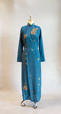 1960s Cheongsam Dress / Vintage Cheongsam/ Vietnamese Dress / Size Small