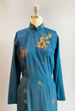1960s Cheongsam Dress / Vintage Cheongsam/ Vietnamese Dress / Size Small