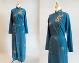 1960s Cheongsam Dress / Vintage Cheongsam/ Vietnamese Dress / Size Small