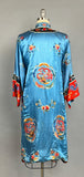 Antique Bai Hua / Hand-Embrioidered Chinese Silk Robe / Chinese Embroidered Jacket / Size Small Medium