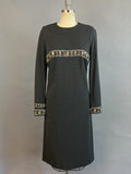 1960s Mr. Blackwell Dress / 1960s Beaded Cocktail Dress / Mr. Blackwell Custom Dress/ Size Large