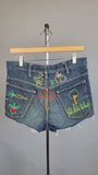 1960s Levi's / Levi's Orange Tab Cut Off Shorts with Big "E" / !960s Short-Shorts / Customized Levi's / Big E Levi's / Waist 32"