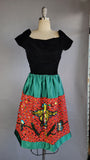 China Poblana Skirt / Mexican Folk Skirt / Sequined Skirt / 1970s China Poblana Skirt / Mexican Folklorico Skirt / Size Small Medium