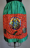 China Poblana Skirt / Mexican Folk Skirt / Sequined Skirt / 1970s China Poblana Skirt / Mexican Folklorico Skirt / Size Small Medium