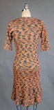 1980s Hand Knit Dress / 80s Multi Color Hand Knit Dress / Italian Knit / Patterned Knit Dress / Size Medium