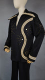 1960s Rock n Roll Suit / Elvis Suit / Glam Rocker Outfit / Authentic Hollywood Clothing / Bill Belew Style Suit / Size Men's Medium Large