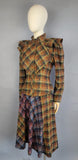 Plaid Suit / 1980s Plaid Suit by Carol Horn / Neiman Marcus / Cape Jacket / Size Small