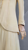 Edwardian Walking Suit / Italian Edwardian Fashion / 1910s Ivory Walking Suit / Wedding Suit / Edwardian Day Wear / 1910s Suit / Size Small