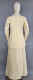 Edwardian Walking Suit / Italian Edwardian Fashion / 1910s Ivory Walking Suit / Wedding Suit / Edwardian Day Wear / 1910s Suit / Size Small