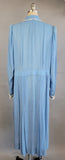 1940s Polka Dot Dress / 1940s Plus Size Dress / Ranch Dress / Blue Polka Dot Day Dress / Plus Size / Size XXL  XX-Large