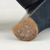1930s Pumps / I Miller Shoes / Lace-up Peep Toed Shoes / 30s Black Suede Pumps by I Miller / Hand Made Shoes / Size 5 1/2 , Size 6