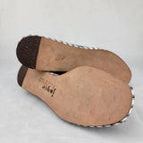 1960s Play Shoes by Joyce Inc. / Vintage Espadrilles / Deadstock / Denim Sling Back Peep Toe Wedge Shoes / Vintages Wedges / Size 6