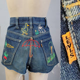 1960s Levi's / Levi's Orange Tab Cut Off Shorts with Big "E" / !960s Short-Shorts / Customized Levi's / Big E Levi's / Waist 32"